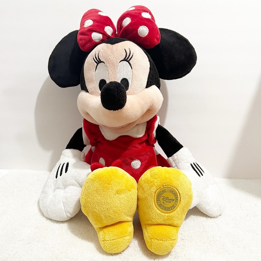 [Disney] Red, Black & White Large Soft Plush Minnie Mouse
